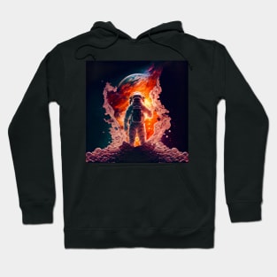 An astronaut enters the celestial corridor Hoodie